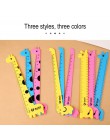 New Arrival 1PC kreatywny linijka prosta plastikowa Kawaii narzędzie biurowe Cartoon rysunek prezent koreański biuro szkolne