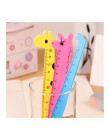 New Arrival 1PC kreatywny linijka prosta plastikowa Kawaii narzędzie biurowe Cartoon rysunek prezent koreański biuro szkolne