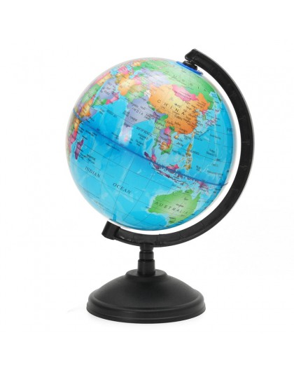 Nowy LED Light World globus Map geografia zabawki edukacyjne ze stojakiem Home Office idealne miniatury prezent biurowy gadżet u