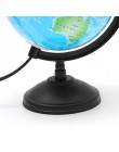 Nowy LED Light World globus Map geografia zabawki edukacyjne ze stojakiem Home Office idealne miniatury prezent biurowy gadżet u