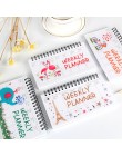 Notebook Portable 2019 2020 Agenda A6 pamiętnik Bullet Journal kalendarz tygodniowy miesięczny szkolne stacjonarne organizator h