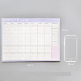 2019 2020 Notebook kawaii codzienny tygodniowy miesięczny roczny kalendarz planer Agenda harmonogram organizator dziennik szkoła