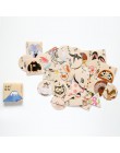 40 sztuk/pudło Mini Cartoon dekoracja z naklejek papierowych naklejka album DIY Scrapbooking naklejka uszczelniająca Kawaii biur