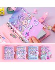 Śliczne A6 Bullet Journal notatnik pamiętnik spiralny Agenda Planner organizator notatnik Kawaii 6 pierścieni zeszyt codzienny p