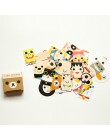 40 sztuk/pudło Mini Cartoon dekoracja z naklejek papierowych naklejka album DIY Scrapbooking naklejka uszczelniająca Kawaii biur