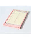 A5 A6 Kawaii kolorowe wkłady Diario Binder papier wypełniający 6 otworów karteczki wewnętrzne Planner Organizer papier wypełniaj