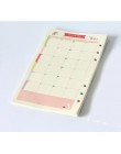 A5 A6 Kawaii kolorowe wkłady Diario Binder papier wypełniający 6 otworów karteczki wewnętrzne Planner Organizer papier wypełniaj