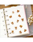 80 sztuk/partia śliczne Rilakkuma mini papier naklejki Diy terminarz planer naklejka dekoracyjna Album Scrapbooking Kawaii biuro