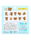 80 sztuk/partia śliczne Rilakkuma mini papier naklejki Diy terminarz planer naklejka dekoracyjna Album Scrapbooking Kawaii biuro