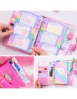 Kawaii A6 pamiętnik notes dziennik śliczne Agenda Binder Planner organizator tygodniowy spiralny podróż luźny liść DIY uwaga pod