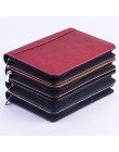 Kawaii Faux Leather A5 Padfolio z kalkulatorem Zipper Binder teczka na notebooka Folder wykonawczy Spiral Travel zeszyt