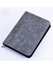 Kawaii Faux Leather A5 Padfolio z kalkulatorem Zipper Binder teczka na notebooka Folder wykonawczy Spiral Travel zeszyt