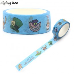 Flyingbee 15mmX5m Cartoon śliczne dzieci Washi taśma klejąca DIY dekoracyjna taśma klejąca dziewczyny taśmy maskujące materiały 