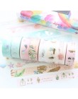 Domikee śliczne cukierki złota folia japońska taśma washi rolki kawaii uczeń dekoracyjne scrapbooking, rzemiosło pamiętnik taśma