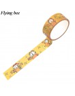 Flyingbee 15mmX5m Funny cat Washi taśma klejąca DIY dekoracyjna taśma klejąca biurowe kreatywne taśmy maskujące materiały X0689