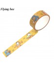 Flyingbee 15mmX5m Funny cat Washi taśma klejąca DIY dekoracyjna taśma klejąca biurowe kreatywne taśmy maskujące materiały X0689