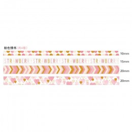 4 rolki/paczka taśmy Washi Tape Diy dekoracji Scrapbooking planowanie Bowknot maskująca taśma klejąca taśma naklejki etykiety ma