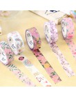 1PC śliczne Flamingo taśma maskująca Kawaii kwiatowa taśma washi dekoracyjna taśma klejąca dla dzieci DIY Scrapbooking pamiętnik