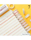 10 sztuk/zestaw śliczne cienkie taśmy Washi kawaii kwiatek taśma maskująca papiernicze taśma dekoracyjna do naklejki Scrapbookin