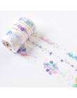 3 sztuk/paczka kwiaty chmura japońska taśma washi dekoracyjna taśma klejąca Decora Diy naklejki scrapbooking maskowanie etykiety