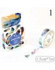 1PC śliczne Flamingo taśma maskująca Kawaii kwiatowa taśma washi dekoracyjna taśma klejąca dla dzieci DIY Scrapbooking pamiętnik