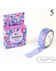 1PC śliczne Flamingo taśma maskująca Kawaii kwiatowa taśma washi dekoracyjna taśma klejąca dla dzieci DIY Scrapbooking pamiętnik