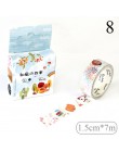 1PC śliczne Flamingo taśma maskująca Kawaii kwiatowa taśma washi dekoracyjna taśma klejąca dla dzieci DIY Scrapbooking pamiętnik