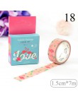 1PC śliczne Flamingo taśma maskująca Kawaii kwiatowa taśma washi dekoracyjna taśma klejąca dla dzieci DIY Scrapbooking pamiętnik