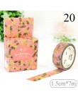 1PC śliczne Flamingo taśma maskująca Kawaii kwiatowa taśma washi dekoracyjna taśma klejąca dla dzieci DIY Scrapbooking pamiętnik