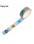 Flyingbee 15mmX5m śliczne Washi taśma klejąca DIY planista taśma maskująca Cartoon taśmy samoprzylepne naklejki dekoracyjne X049