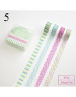 4 sztuk geometria Mini taśma Washi śliczny pasek klej dekoracyjny taśmy maskujące do dekoracji Scrapbooking taśma diy dla Papete