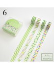 4 sztuk geometria Mini taśma Washi śliczny pasek klej dekoracyjny taśmy maskujące do dekoracji Scrapbooking taśma diy dla Papete