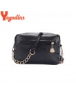 Yogodlns torebki damskie moda kobiety Messenger torby nit łańcuszkowa torba na ramię wysokiej jakości PU Leather Crossbody Quile