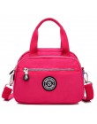 Moda damska wodoodporne torby nylonowe Messenger kobiece torby na ramię dziewczyny torebki Crossbody tornister