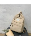 Nylonowy plecak multi-pocket kobiety torba na ramię Pure color kobiety plecak tornister dla nastoletnich dziewcząt mochila mujer