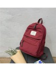 Nylonowy plecak multi-pocket kobiety torba na ramię Pure color kobiety plecak tornister dla nastoletnich dziewcząt mochila mujer