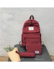 Nylonowy plecak multi-pocket kobiety torba na ramię Pure color kobiety plecak tornister dla nastoletnich dziewcząt mochila mujer