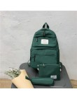 Nylonowy plecak multi-pocket kobiety torba na ramię Pure color kobiety plecak tornister dla nastoletnich dziewcząt mochila mujer