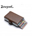 ZOVYVOL 2020 Unisex Metal blokowanie portfel RFID etui na dowód Aluminium Travel PurseWallet wizytownik portfel