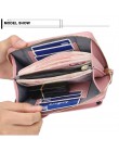 Moda damska Crossbody torba portfel damska PU skóra damska kopertówka telefon Zipper kobieta moneta torebka torby na ramię dla k