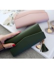 Kobiety portfele telefon Clutch Bag torebki długie portfele dla dziewczyny panie pieniądze portfel etui na karty Tassel portfele