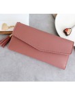 Kobiety portfele telefon Clutch Bag torebki długie portfele dla dziewczyny panie pieniądze portfel etui na karty Tassel portfele