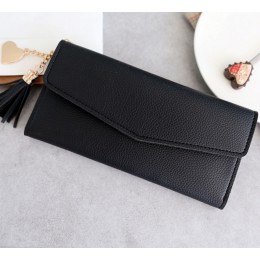 Kobiety portfele telefon Clutch Bag torebki długie portfele dla dziewczyny panie pieniądze portfel etui na karty Tassel portfele