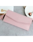 Kobiety portfele telefon Clutch Bag torebki długie portfele dla dziewczyny panie pieniądze portfel etui na karty Tassel portfele