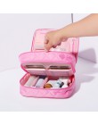 Kosmetyczka niezbędna kosmetyczka z podwójną warstwą Box Women Beauty Vanity narzędzia do makijazu Organizer Case Travel kosmety