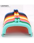 LIONSEN 8.5cm łuku z tworzywa sztucznego torebka rama uchwyt na torebkę Clutch Bag akcesoria torebkowe do pocałunku zapięcie na 