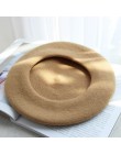 Czapka zimowa damska Vintage berety wełna 32 kolory czapka kaszkiet Gorras Planas Hombre czapki Beret Boinas Mujer czapka wełnia