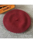 Czapka zimowa damska Vintage berety wełna 32 kolory czapka kaszkiet Gorras Planas Hombre czapki Beret Boinas Mujer czapka wełnia