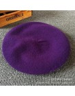 Czapka zimowa damska Vintage berety wełna 32 kolory czapka kaszkiet Gorras Planas Hombre czapki Beret Boinas Mujer czapka wełnia