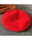 Czapka zimowa damska Vintage berety wełna 32 kolory czapka kaszkiet Gorras Planas Hombre czapki Beret Boinas Mujer czapka wełnia